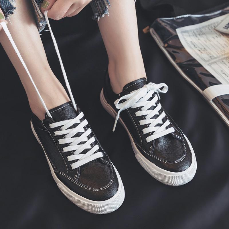 Большие размеры 43 44, белые кожаные туфли, женские низкие кроссовки, вулканизированная спортивная обувь, пара, кроссовки для женщин, парусиновые кроссовки, теннис