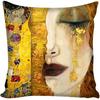 G0309 Hot Sale Gustav Klimt The Kiss Square Pillowcase Custom Zippered Cushion Pillow Cover Case 45x45cm