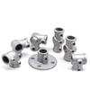 Aluminum Alloy Steel Pipe Fitting Connector 1\2''/3\4" Circular Pipe Connector Steel Tube Shelf