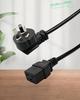 10A Plug with C19 Oxygen-Free Copper Core Insulated Flame-Retardant Power Cord for Monitors and Printers
