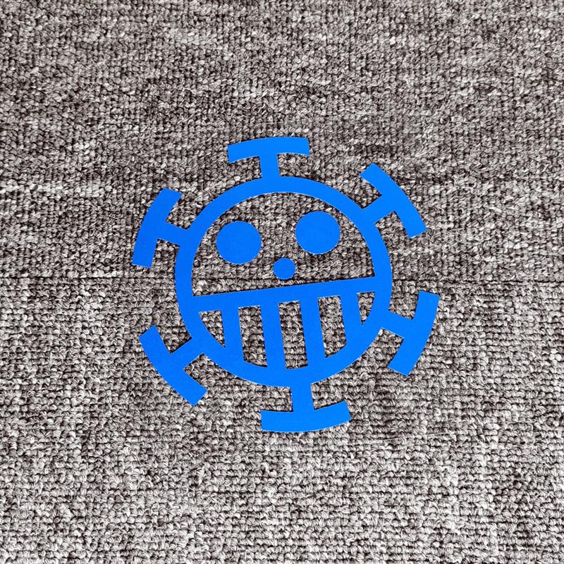 Car Stickers Trafalgar Law Pirates Laser Refletive Decoration For Fuel Tank Cap Bumper Trunk Window Motorcycle Tablet Phone C40