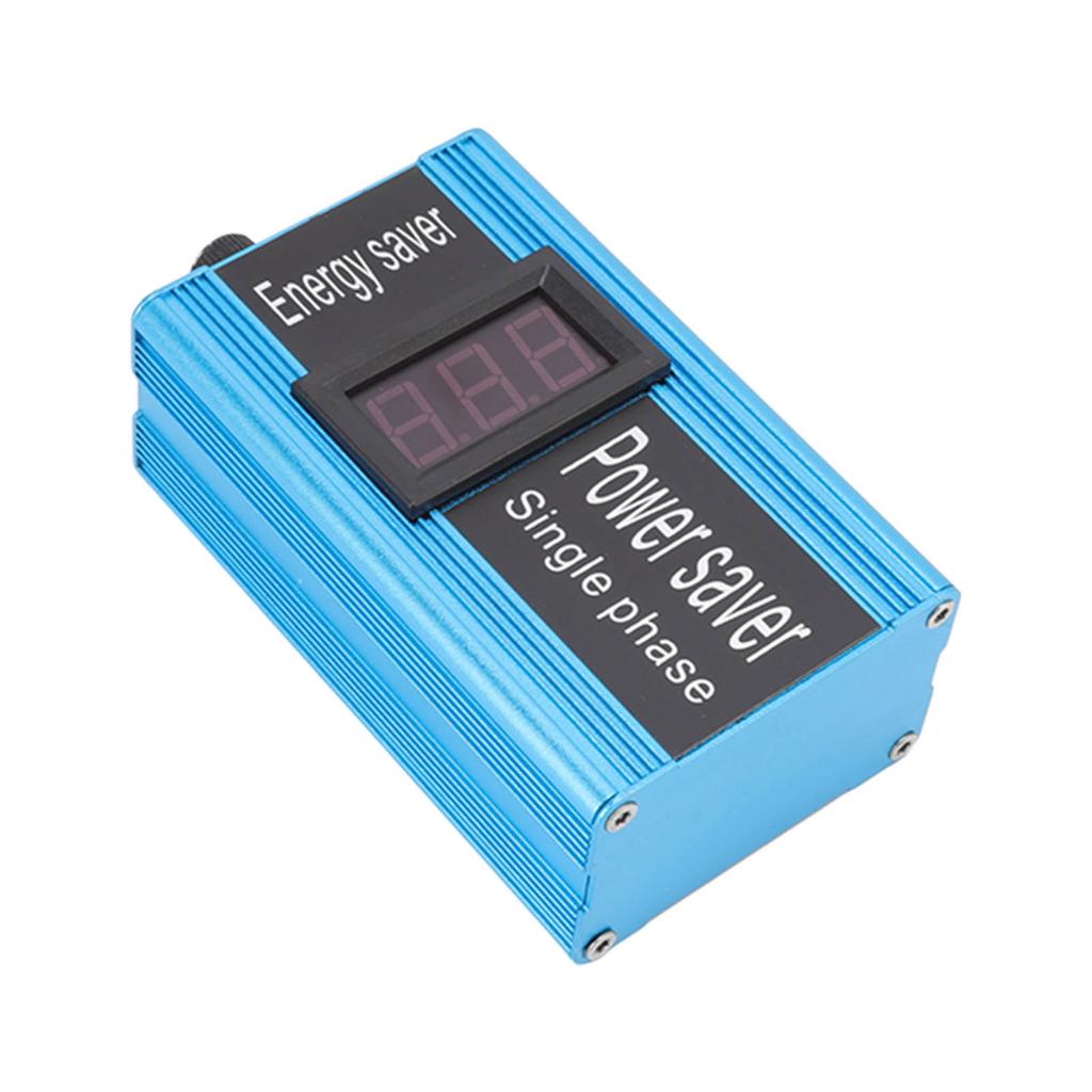 Power Saver Aluminium Alloy 100KW Voltage Value Display Electricity Energy Saver with Plug for Home