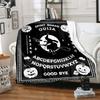 1PC Spirit Board Ouija Print Plush Blanket Perfect All Seasons Soft Comfortable Sofa Office Travel Festive Gift