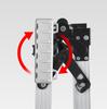 Система безопасного крепления Tajima Safe System, Держатель для стремянок, Зажимного типа, Металлический, Комплект из 6 шт., SFS-MCHLD6, Поворотный рычаг для легкой регулировки, Открывается нажатием