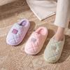 Cotton Slippers 2025 Winter New Velvet Warm Non-slip Household Home Thick Bottom Outer Wear Couple Cotton Mop