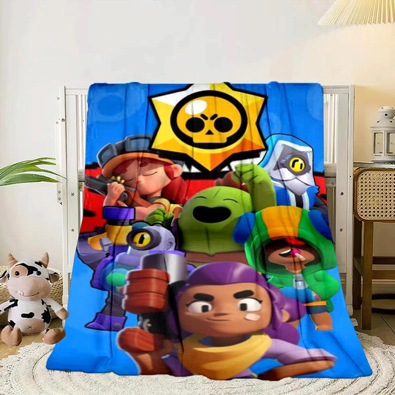 Game Brawl Adventure Heroes Blanket Flannel Blanket for bed, sofa, Camping, Hiking, Picnic Essentials, gift for family Fan gifts
