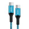 Кабель USB Type C 100 Вт PD-совместимый, быстрая зарядка, установлен чип E-marker, USB-C - Высокопрочный нейлоновый трикотажный кабель Type C для зарядки, высокая скорость