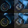 16 шт. Наклейки на колеса мотоцикла Светоотражающие полосы 17" 18" Светоотражающая лента Наклейка Водонепроницаемая лента для обода Наклейки на шины скутера/велосипеда