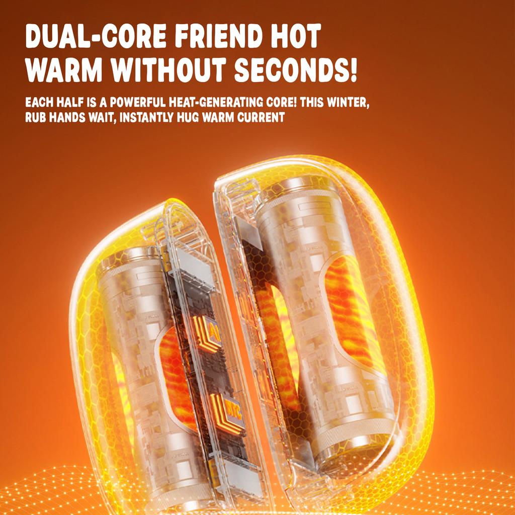 Грелка для рук, портативная карманная грелка для рук, магнитная электрическая грелка для рук, креативная раздельная грелка для рук, портативная грелка для улицы, два в одном.