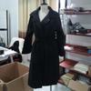Женское свободное модное кашемировое пальто, осенне-зимний темперамент, утолщенное шерстяное пальто средней длины