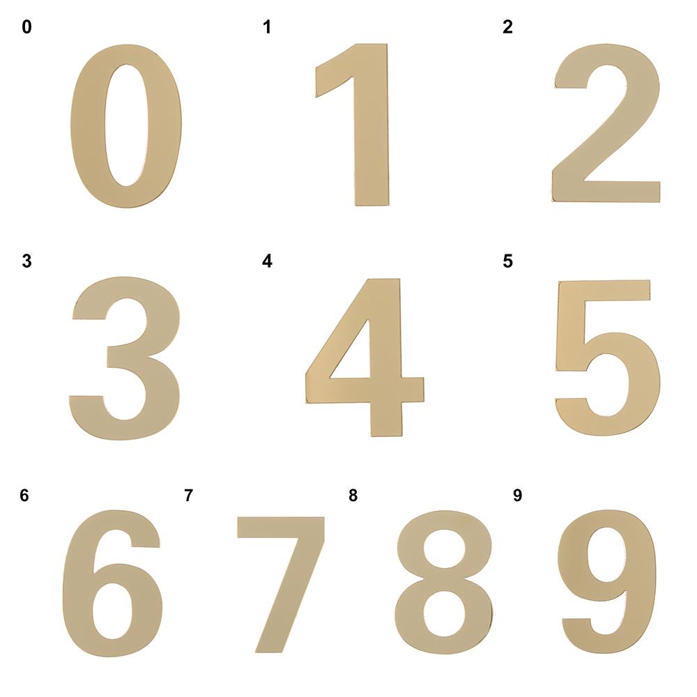 Home Door Label Self-adhesive Gate Digits Door Numeral Plaque Door Plate Number House Drawer Sign