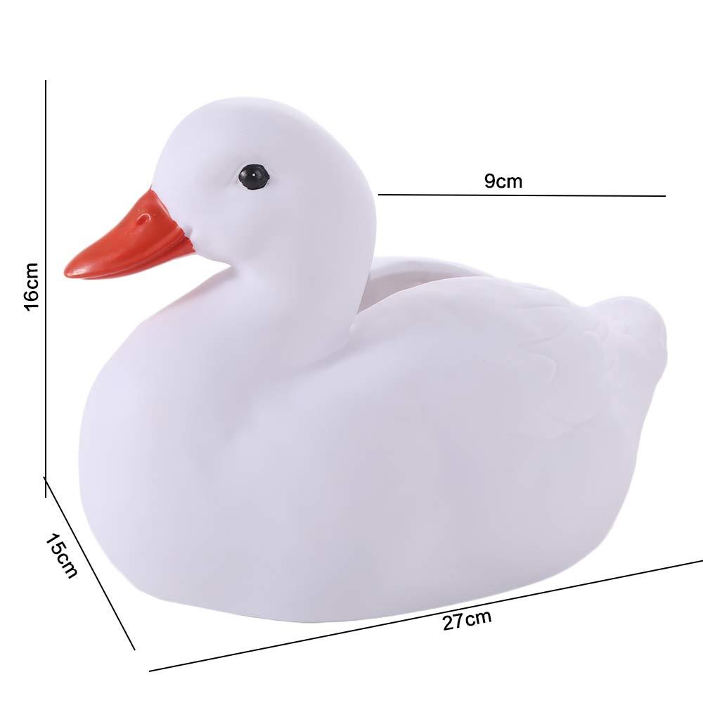 Water-proof Resin Duck Tissue Box Hollow Bottom Creative Paper Storage Case Living Room