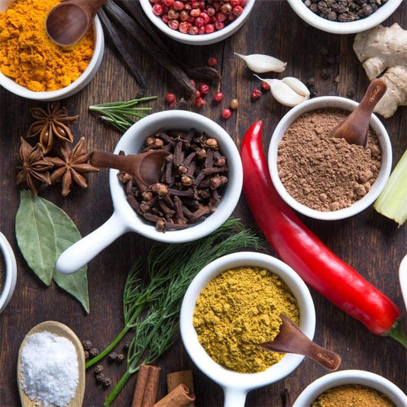 2 шт. Мини деревянные ложки кухонные ложки для специй и приправ сахар чайные ложки детские с короткой ручкой деревянные совки