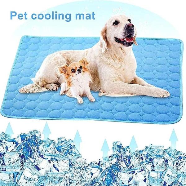 Охлаждающий коврик для собак, летний коврик для собак, кошек, одеяло, диван, дышащая кровать для домашних животных, моющаяся подушка для маленьких, средних и больших домашних животных