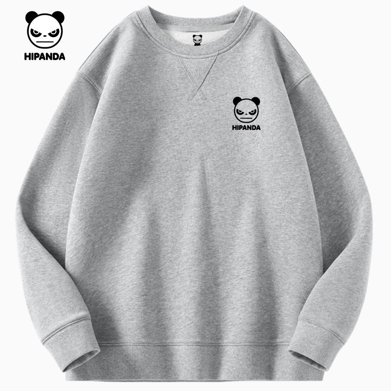 Hello Hipanda Panda Inverted Triangle Round Neck Hoodie