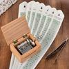 15 Note DIY Wood Music Box Hand Crank Kits with Blank Paper Tape Strips Set for Music Education and Creative Workshops