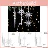Elegant Transparent Christmas Hanging Ornaments For Tree Decoration Including Snowflake Ice Crystal Pieces