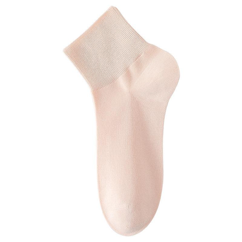 5 пар женских весенних и летних тонких носков из чистого хлопка с дезодорирующим эффектом, впитывающих пот, спортивных, универсальных, средней длины