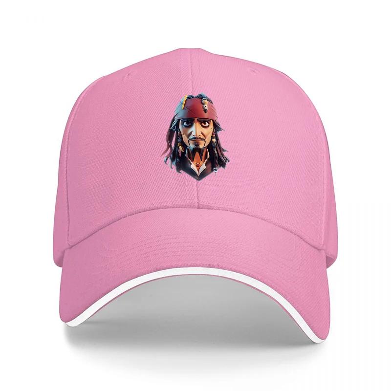 Pirates of the Caribbean Jack Sparrow Baseball Cap Black Adjustable Hat with Iconic Character Design for Fans and Casual Wear