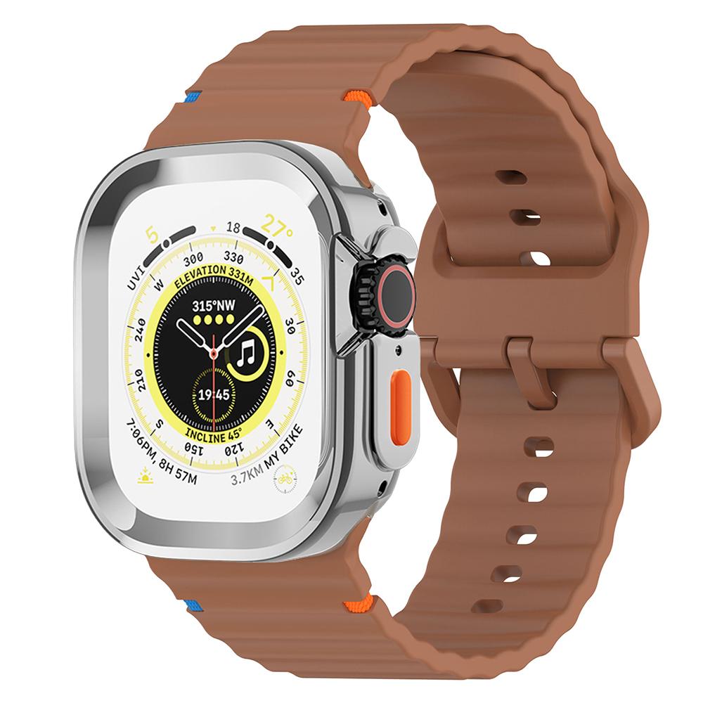 Чехол+Силиконовый ремешок для Apple Watch Ultra 3 2 49мм 46мм 42мм 45мм 44мм 41мм 40мм Ремешок для часов для Series 11 10 9 8 7 6 5 4 SE3/2/1