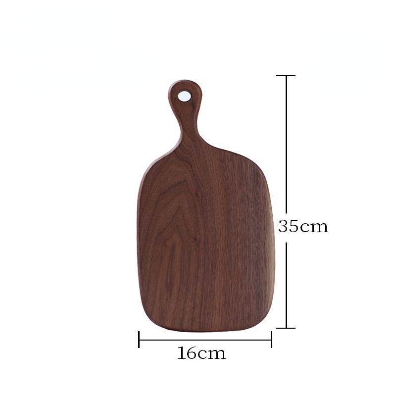 1pc Irregular Shape Cutting Board Solid Black Walnut Wood Board Food Steak Board Charcuterie Board