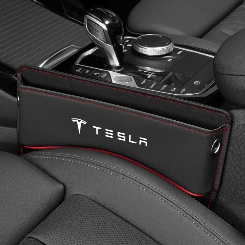 Multifunction Car Seat Gap Organizer Storage Box Crevice Side Storage Pocket Wallet for Tesla Model 3 Model S X Y Accessories