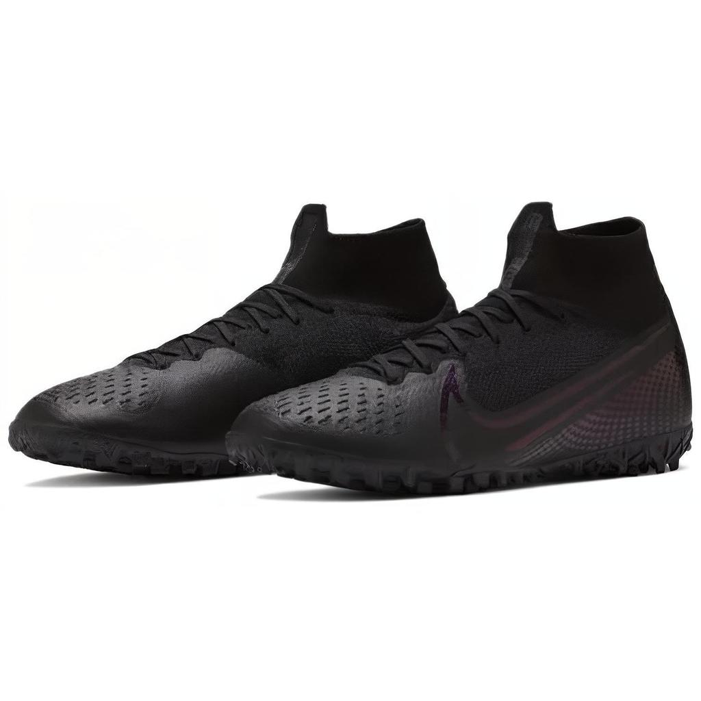 Nike Mercurial Superfly 7 Elite Удобные Легкие Футбольные Шиповки для Искусственного Покрытия Мужские кроссовки Черный Серебристый AT7981-010