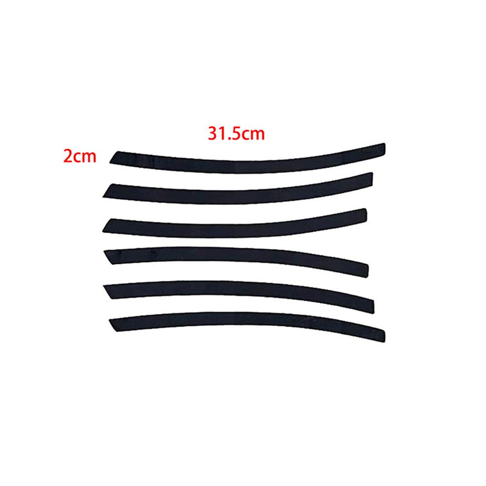 New 6pcs/Set Side Vent Stripe Graphic Decal Sticker Black For 2010-2015 Chevy Camaro
