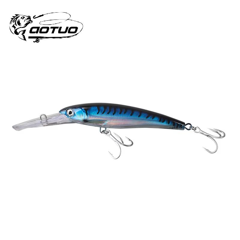 Aotuo Hot Selling 22.5cm 80g Deep Diving Minnow Lure ABS Hard Artificial Bait for Mackerel Trolling