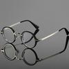 Панк Круглые Очки Мужские Модные Очки с Блокировкой Синего Света Женские Трендовые Винтажные Дизайнерские Оптические Оправы для Чтения