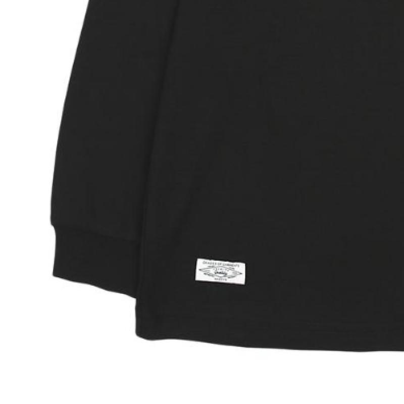 [Hedges Kids] Футболка Hedges R Neck Basic с длинным рукавом huf11tR01m Bk 