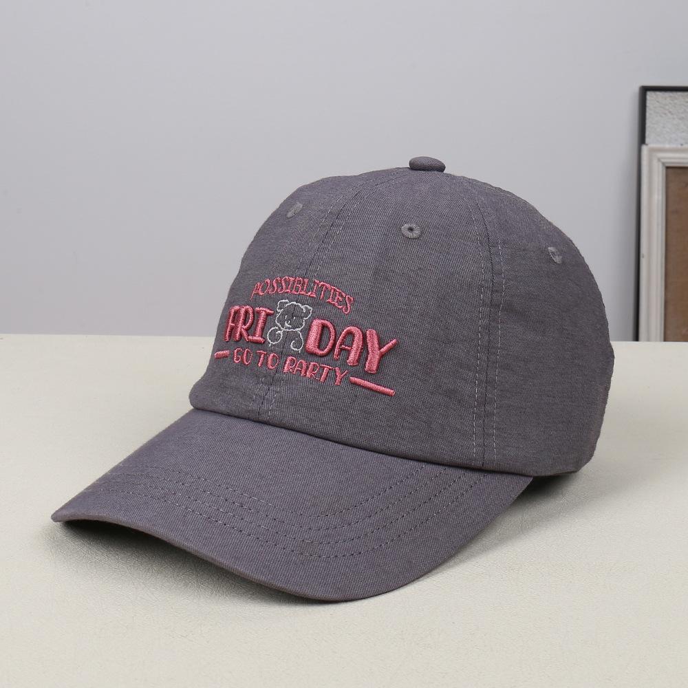 Fashion new letter embroidery decorative baseball cap outdoor travel leisure breathable face cap