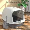 Fully Enclosed Oversized Deodorizing Cat Litter Box - Anti-Splash Design for Small Kittens