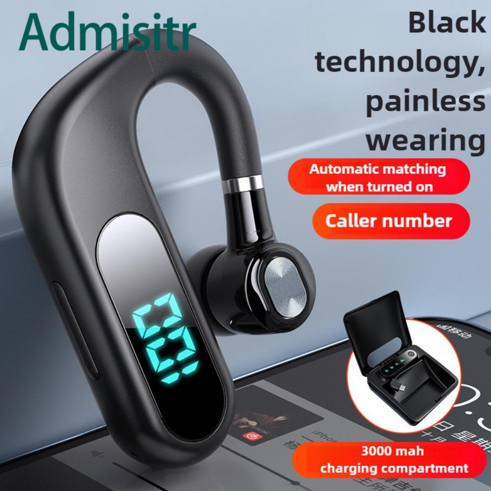 Bluetooth Headphone Extra Long Standby Life New Wireless Single-ear Hanging Ear Large Battery