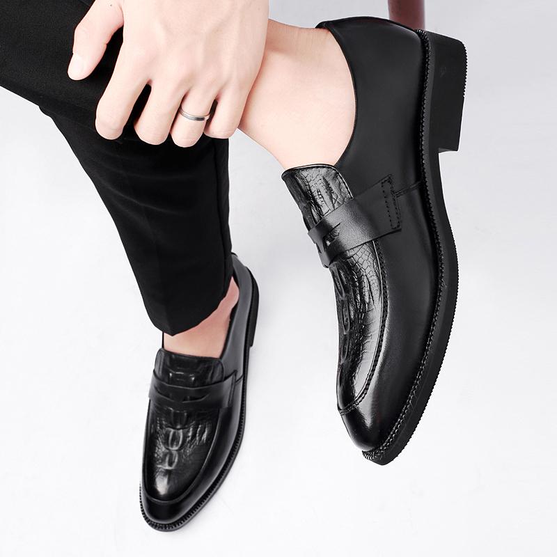 Роскошный бренд, модная мужская повседневная обувь, мужская обувь из натуральной кожи, официальная обувь без шнуровки, мужская обувь ручной работы