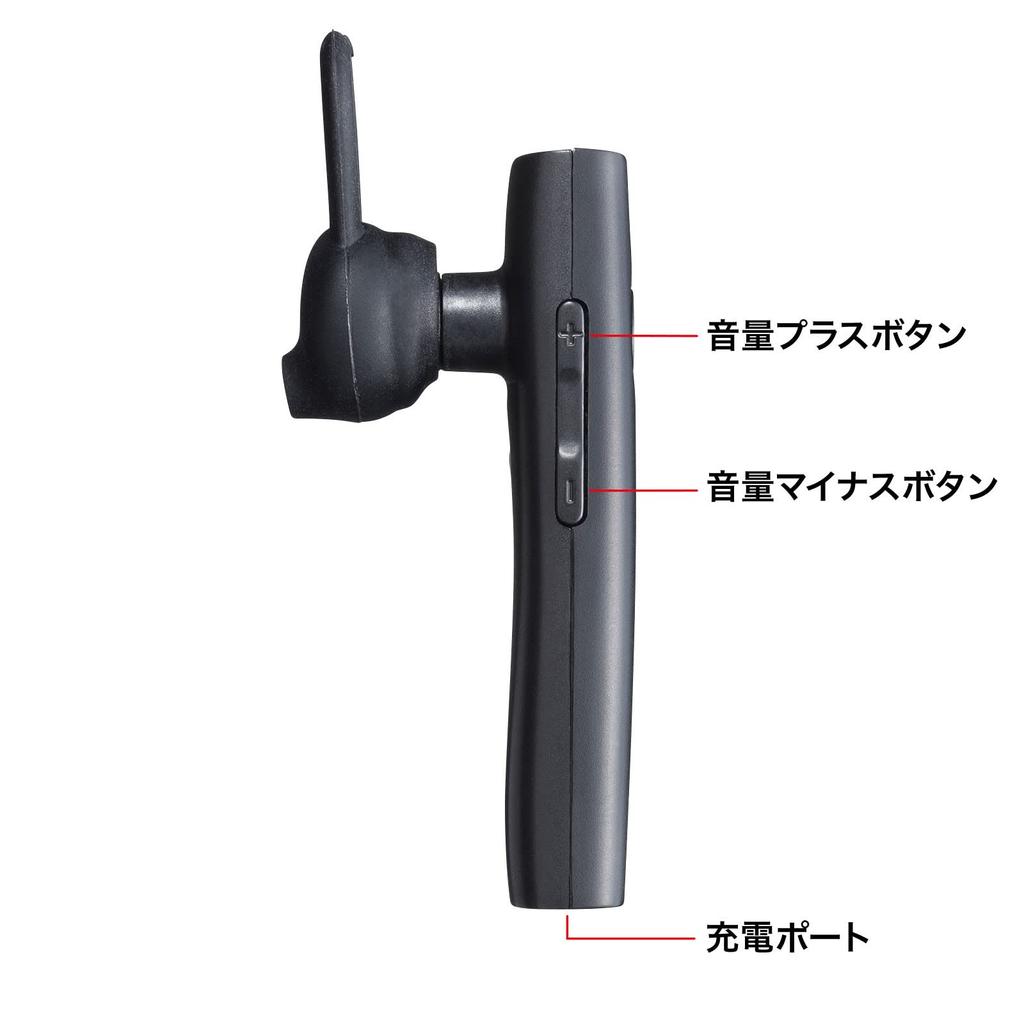 SANWA SUPPLY Bluetooth-гарнитура внешняя Черный Бесплатно (с микрофоном) ММ-BTMH61BK