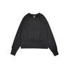 Versa Solid Color Crew Neck Casual Long Sleeve Sweatshirt Women Sweatshirt Black CD8794-010