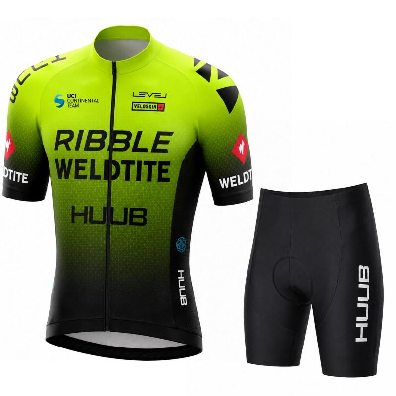 HUUB Short Sleeve Cycling Jersey Set Breathable Quick-Dry Performance Wear Men Women Ride