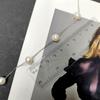 Серебряное колье с натуральным жемчугом барочным, вес изделия 8,18 гр (2175025)