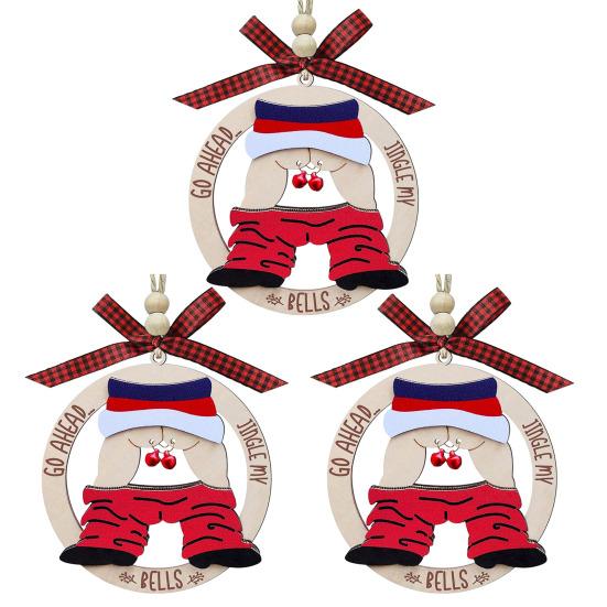 1/3 шт. забавные рождественские украшения деревянные непослушные уродливые рождественские елки подвесные знаки неуместные грязные украшения Санты для праздничного домашнего декора