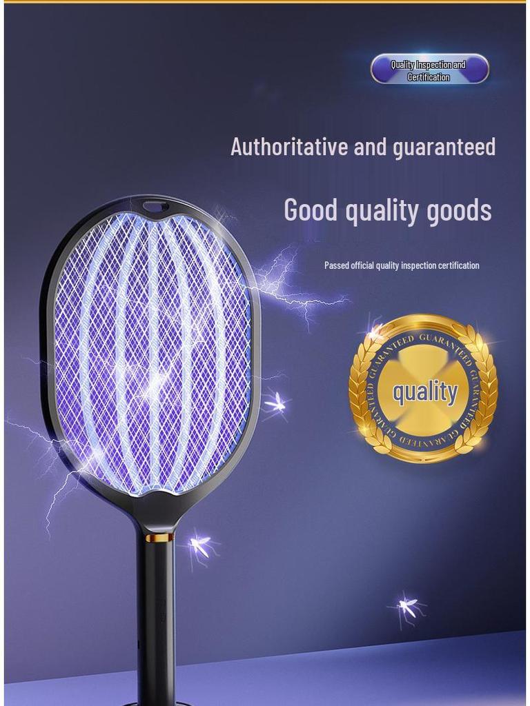 USB Перезаряжаемая Электрическая Лампа-Мухобойка от Комаров и Мух - 2-в-1 Домашний Уничтожитель Насекомых