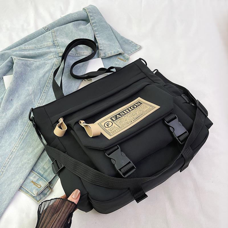 Сумка-тоут в стиле ретро с японским инструментом, студенты колледжей ездят на занятия, носят с собой большую переносную сумку для репетиторства, сумка-мессенджер