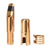Brass Mouthpiece Set for Baritone Saxophone, Includes Mouthpiece, Ligature, and Cap, 13.3 X 1.76 X 2.1 Cm, 234 G, Gold