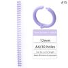 30 Holes Plastic Spiral Rings For A4 Paper Notebook Stationery Office Supplies