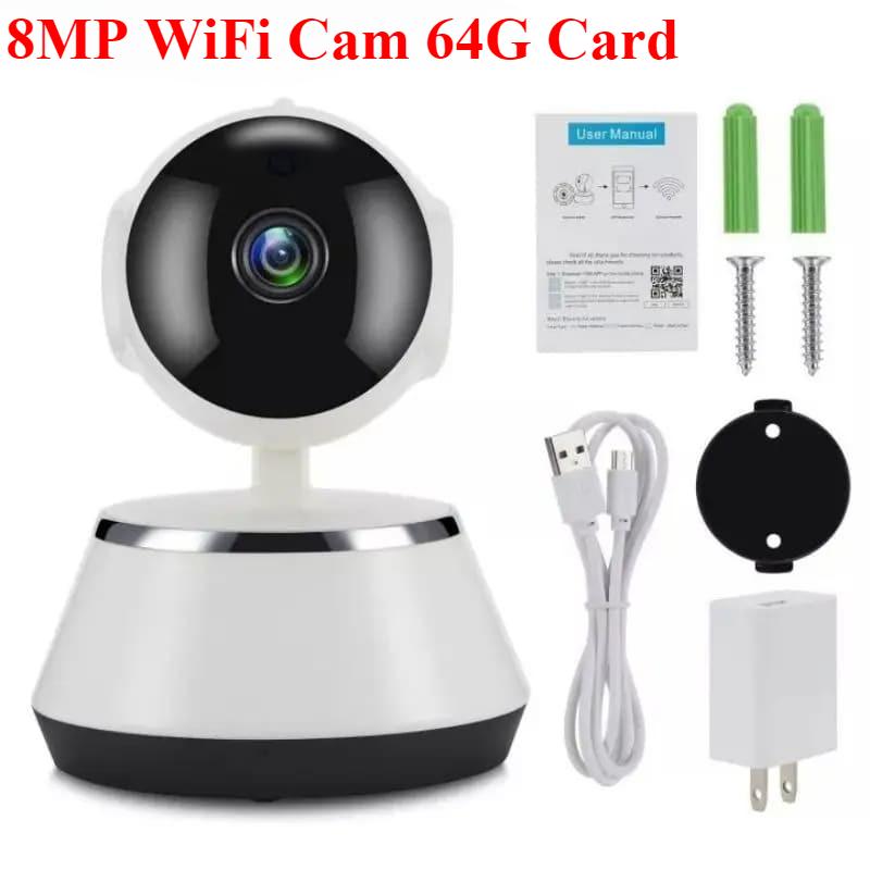 8-мегапиксельная IP-камера WiFi для видеонаблюдения, видеоняня с искусственным интеллектом, камера слежения за человеком, полноцветная камера ночного видения для видеонаблюдения в помещении