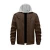 Men'S Loose Jacket Fashionable Multi Pocket Hooded Jacket