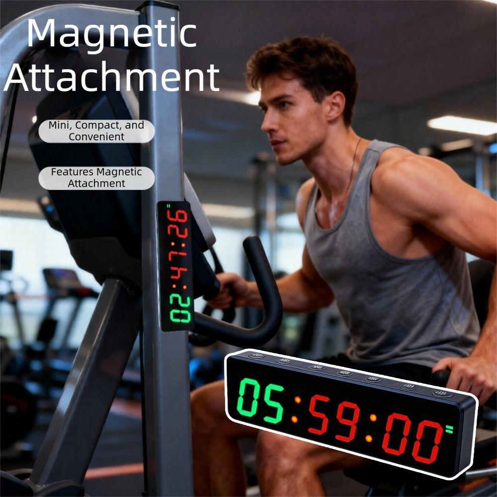 with Magnetic Back Mini Gym Timer Portable Workout Timer Exercise Timer Gym Timer Training
