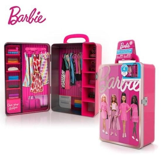 Barbie metal toy storage case - compatible other dolls children aged 3 above girls BBDS6