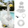 Porch Goose Decoration Clothes Set Waterproof Raincoat Bikini Ghost Outfit for 23 Inch Lawn Garden Statue Costume
