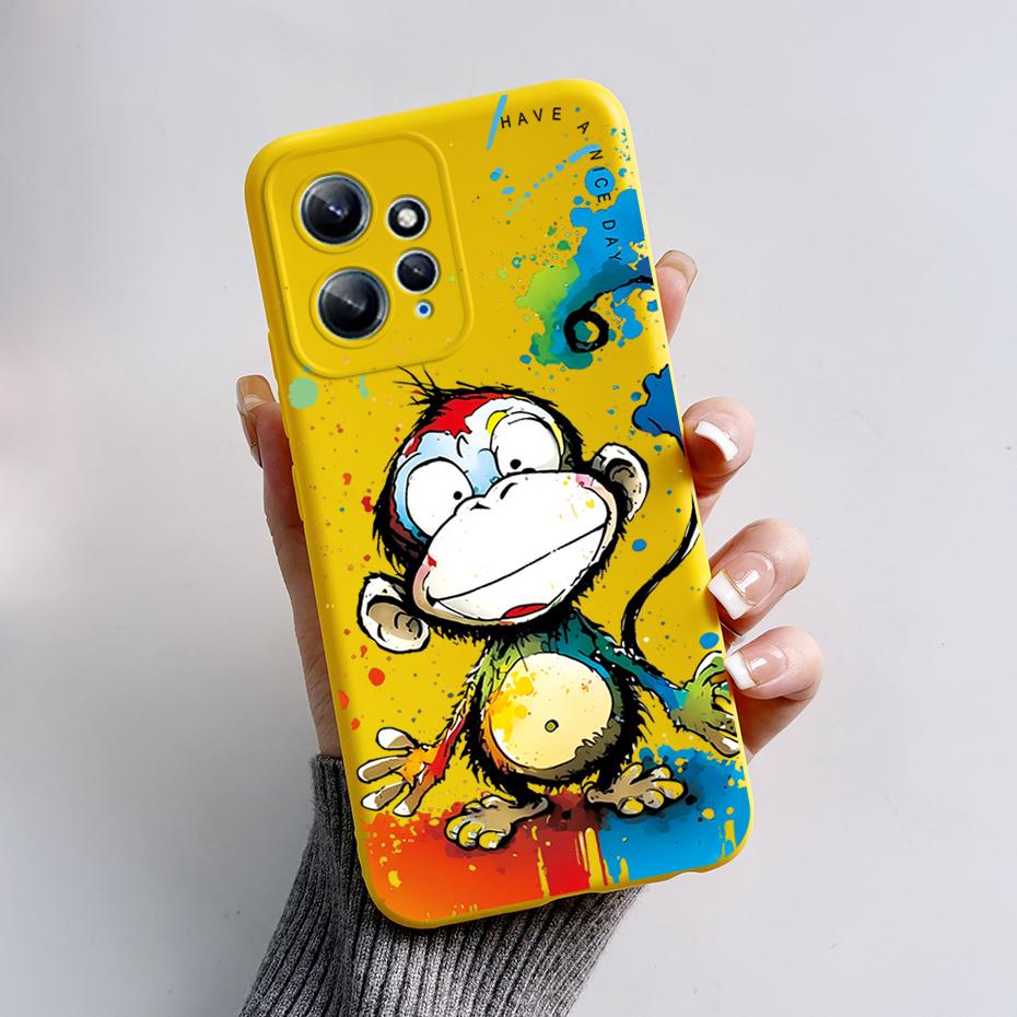 Чехол для Xiaomi Redmi Note 12 12S 4G 5G С рисунком Полная защита Мягкий силикон Стильный мультяшный чехол для Redmi Note 12 S Funda